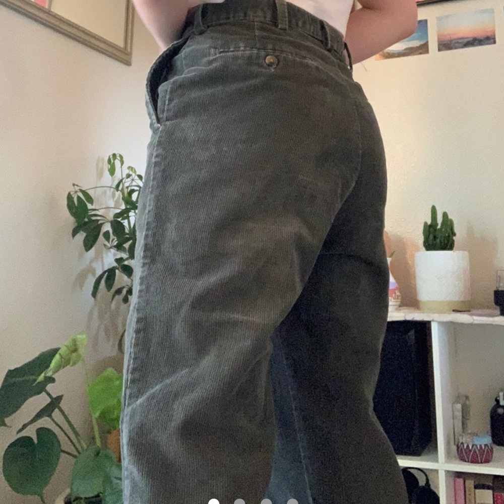 Dark Green Corduroy Trousers